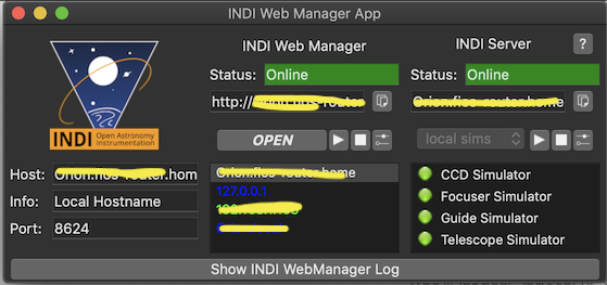 INDI Web Manager App