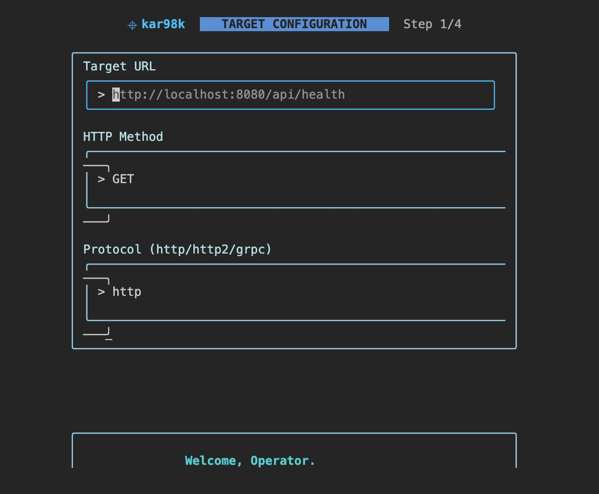 TUI config step 1