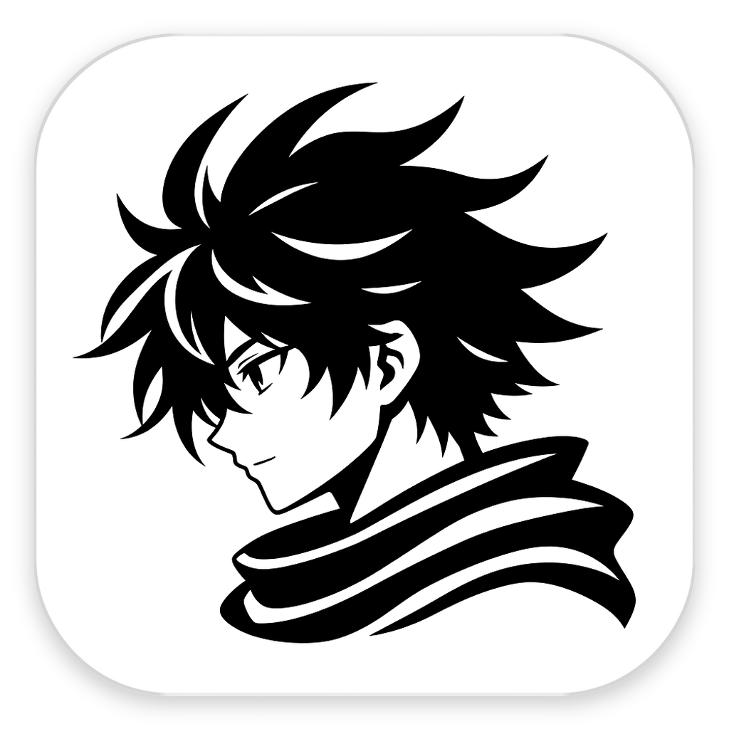 oh-my-hermes logo: the oh-my-hermes character in bold black line art on a white rounded-square tile