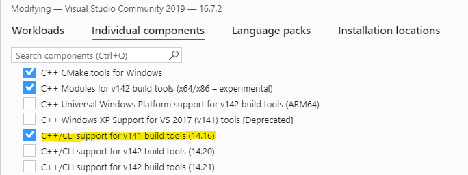 Visual Studio 2017 Build Tools - needed to Compile