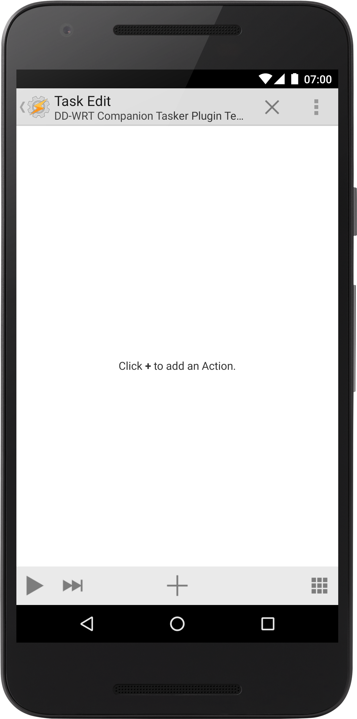 Edit Task actions