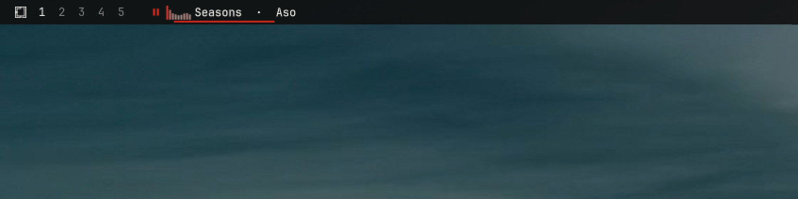 Audio Visualizer chip reacting to the default PipeWire output