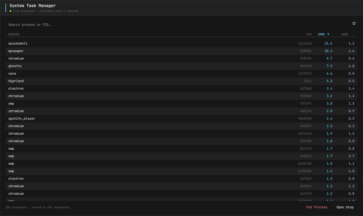 Task Manager window
