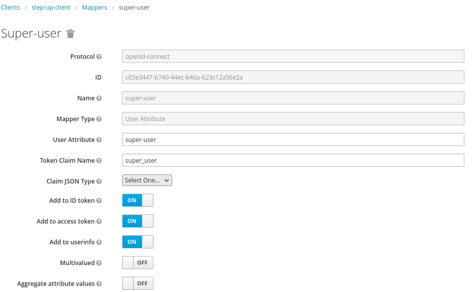 Super user attribute mapper