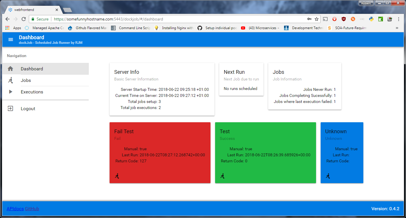 Dockjob Dashboard Screen