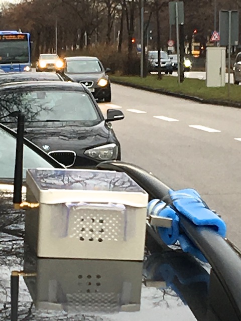 Image of NO2 calibration - sensor on the parking car