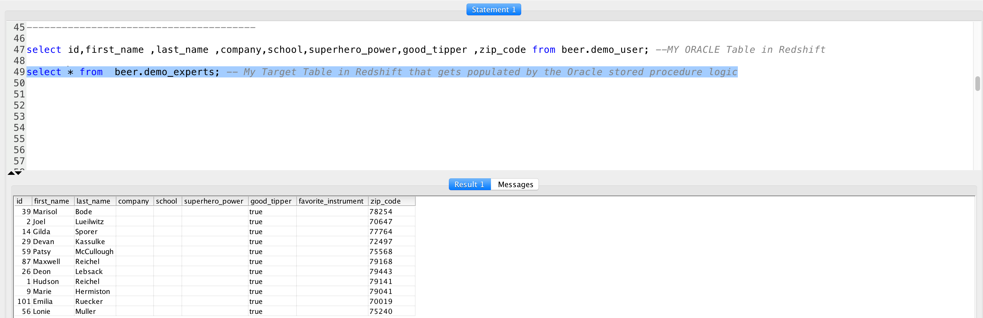 PL/SQL Table