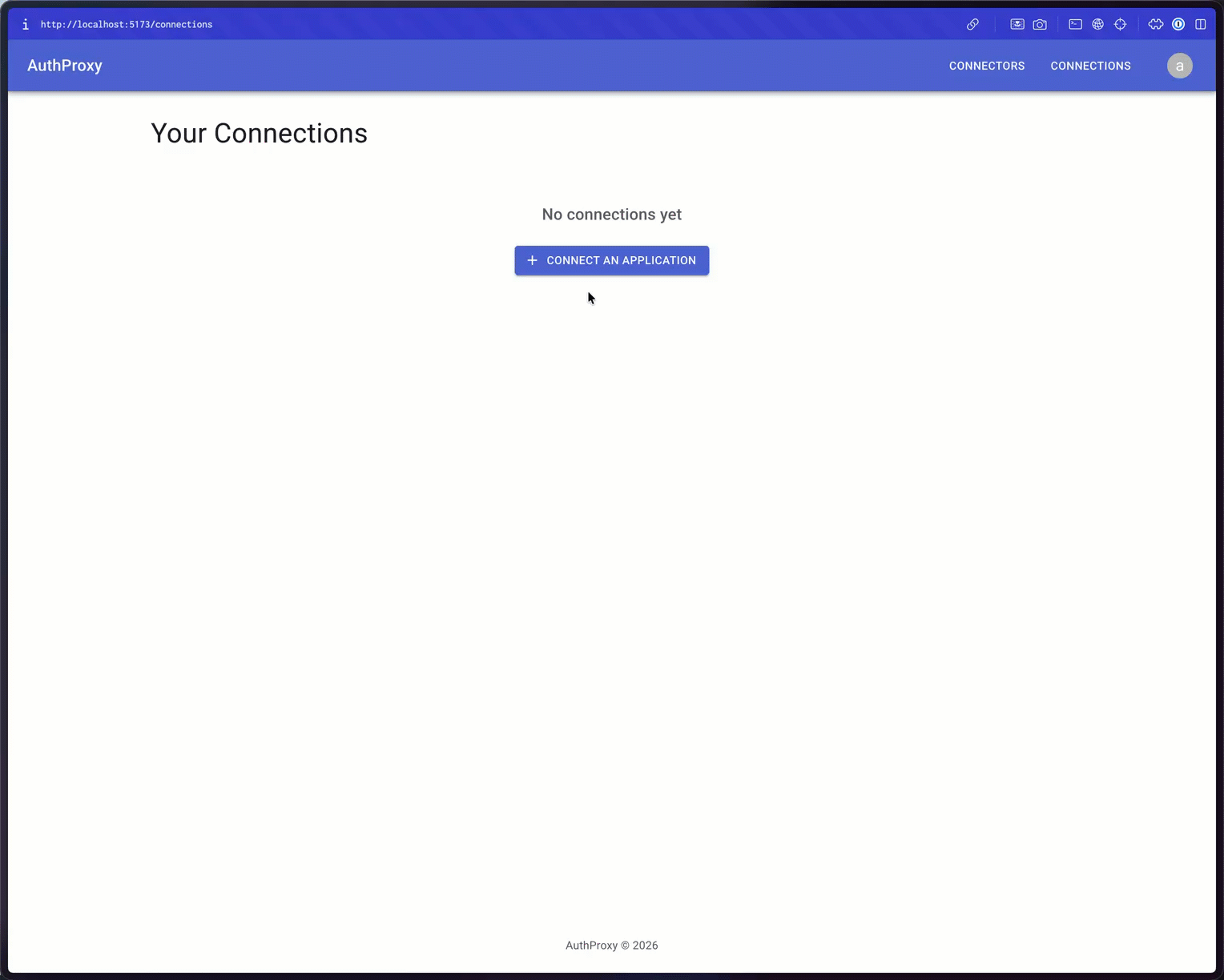 Create a connection in the AuthProxy Marketplace