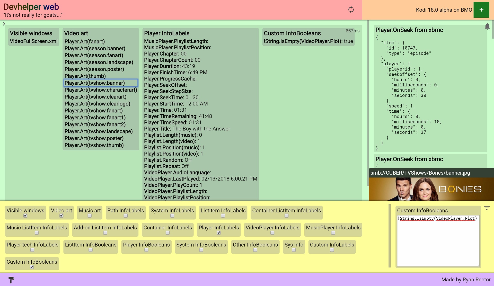 Running data