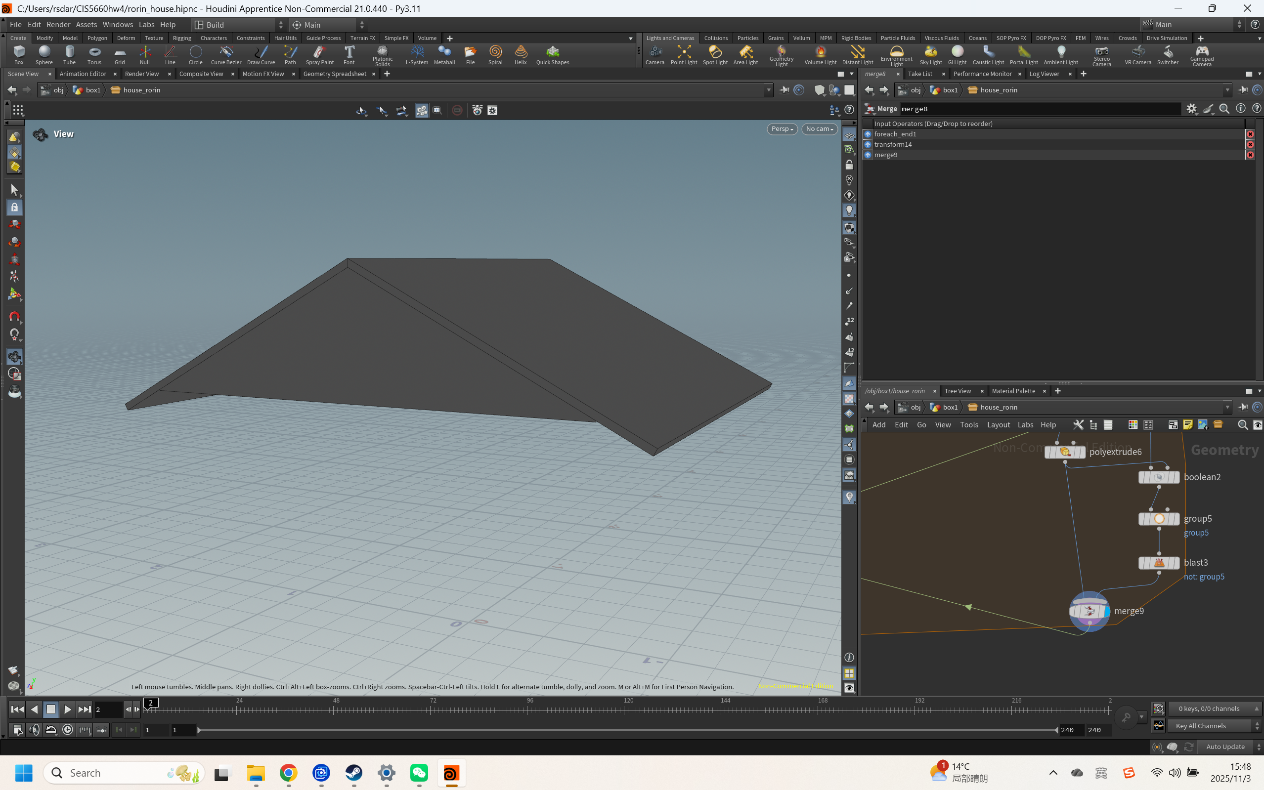 Procedural roof module