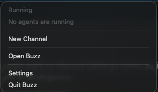macOS status-item menu