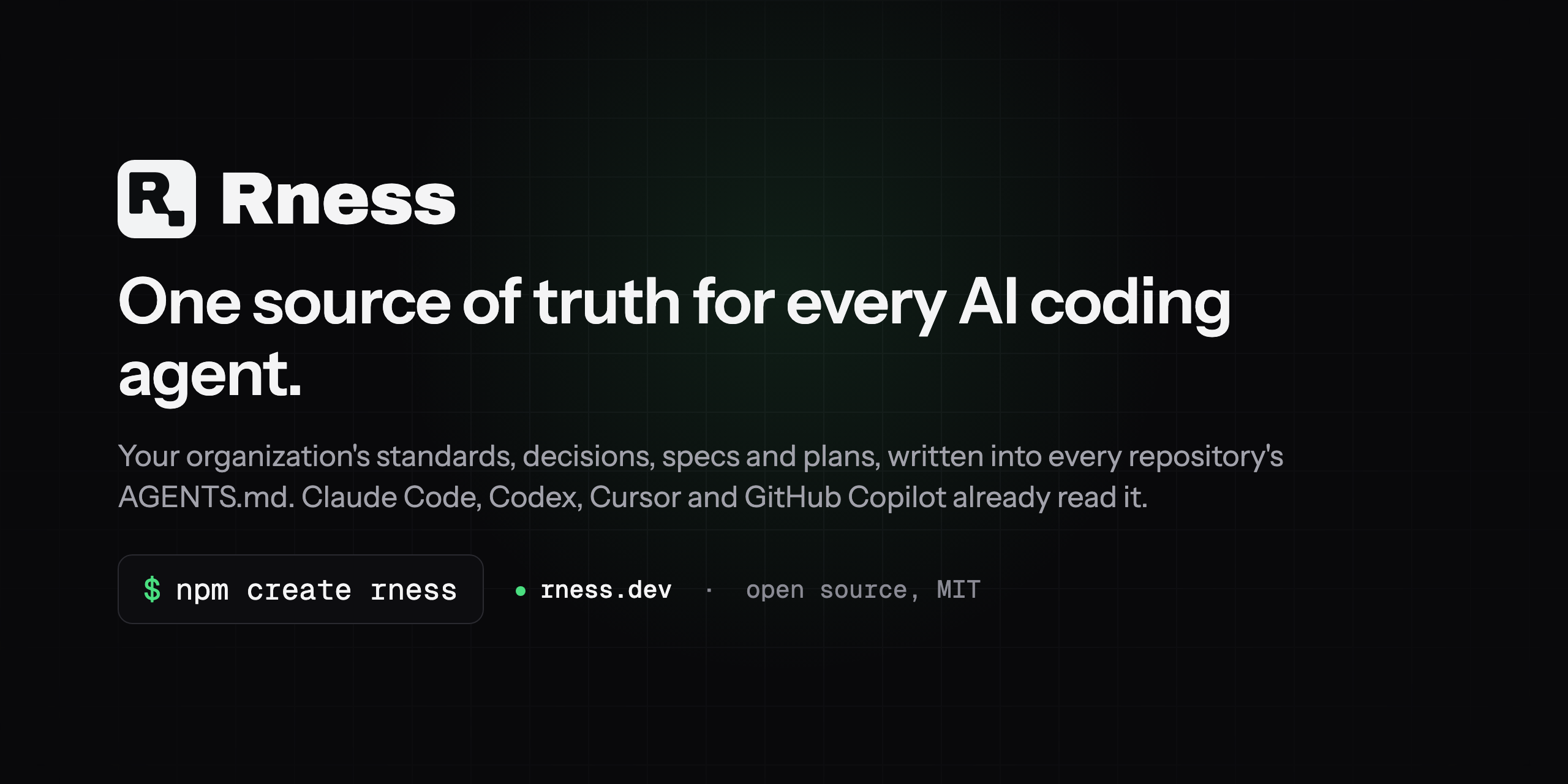 Rness - One source of truth for every AI coding agent