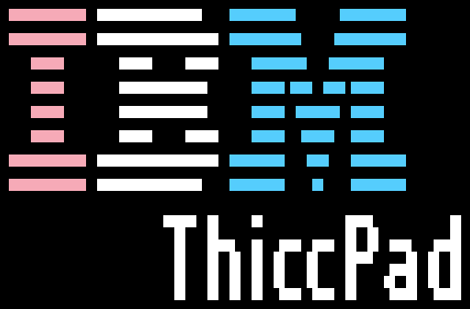 IBM ThiccPad logo (horizontal)