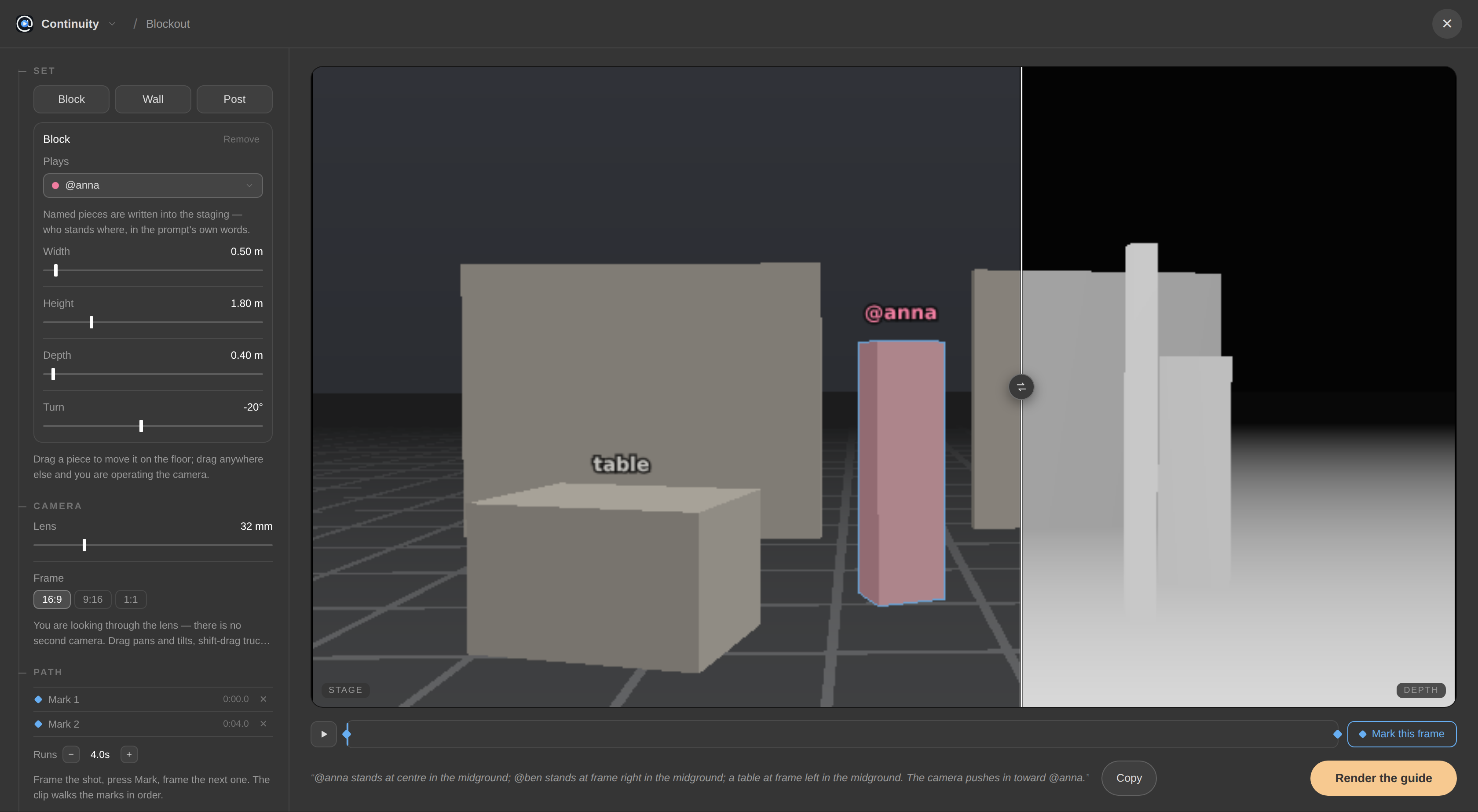 The blockout bench