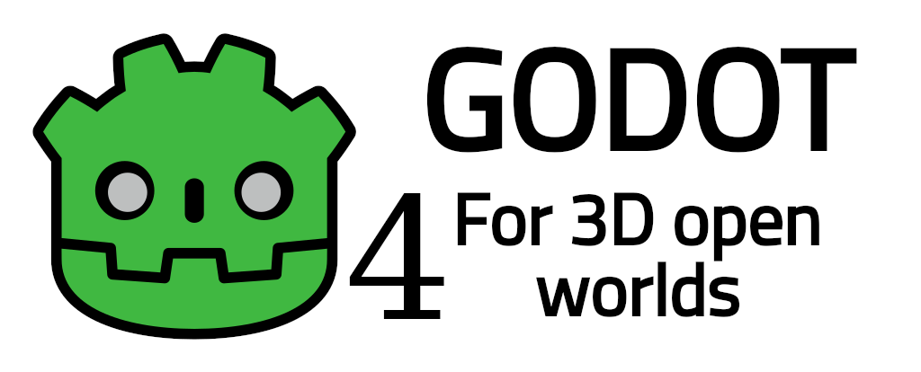 Godot for 3D open worlds logo