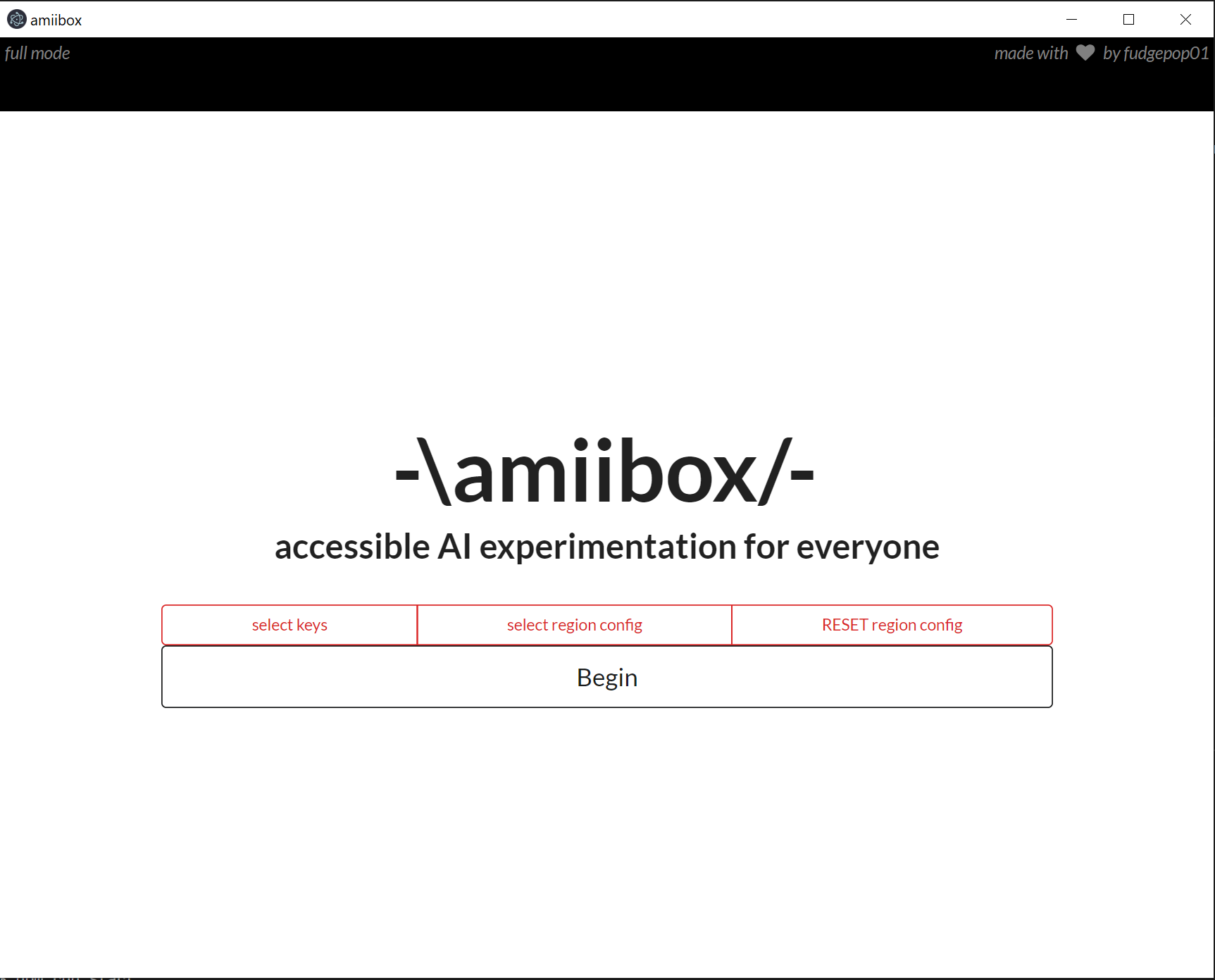 amiibox startup page