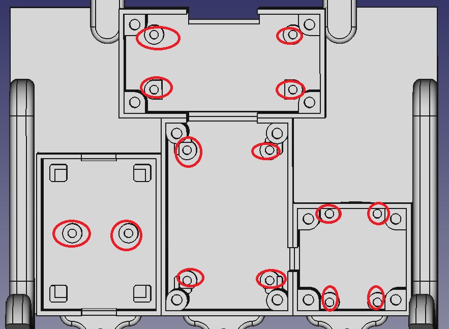 M2 Brass Insert Locations