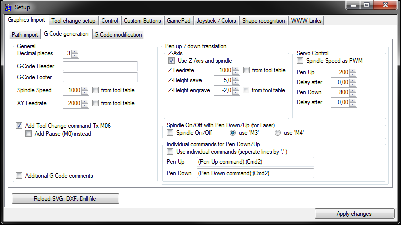 GRBL-Plotter Setup1.2