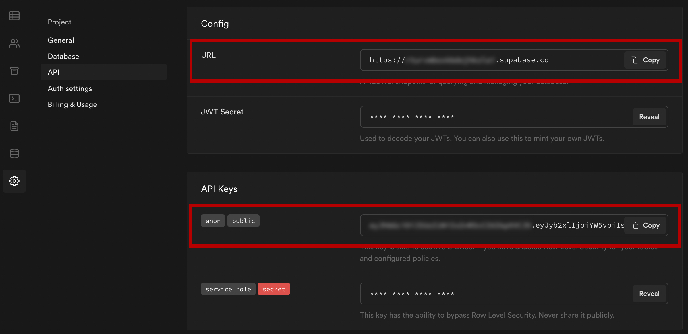 API Configuration