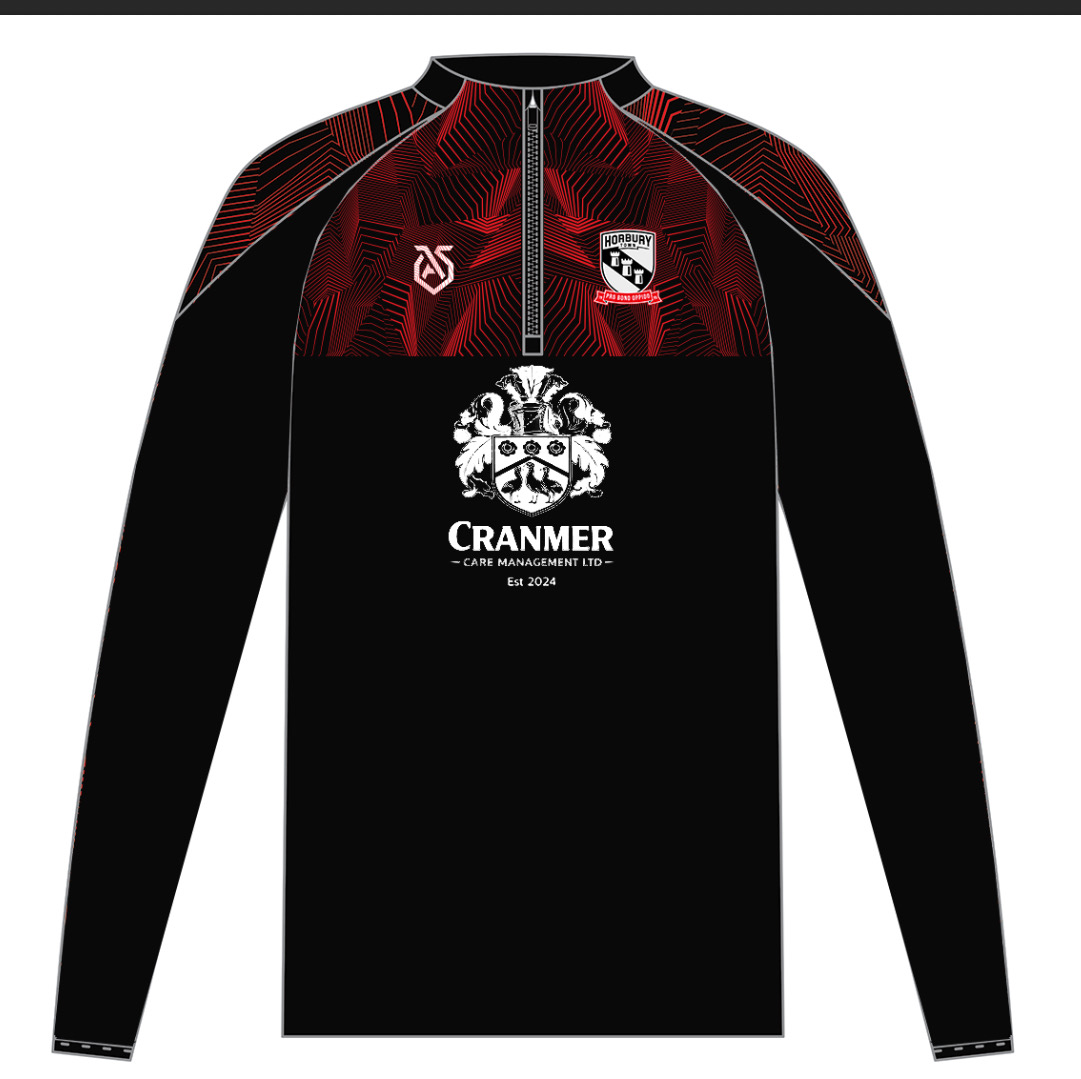 Cranmer Care Management Ltd matchday tracksuit sponsorship with Horbury Town Football Club