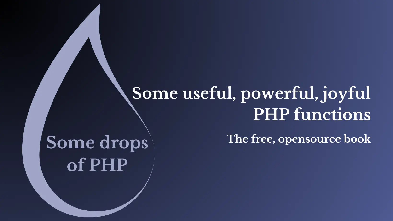 Some drops of PHP