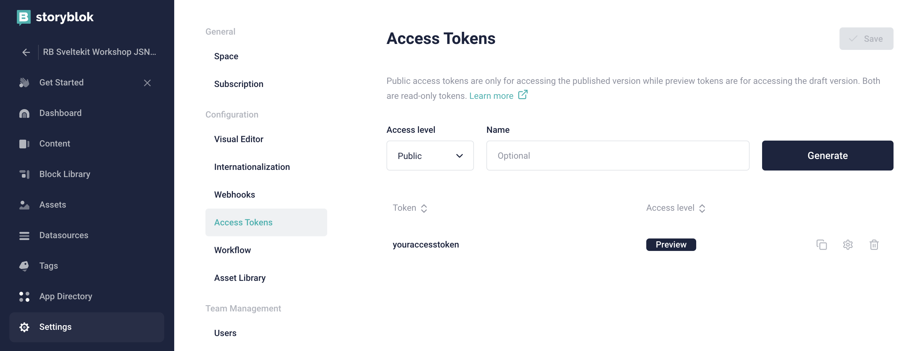 Getting the Access Token