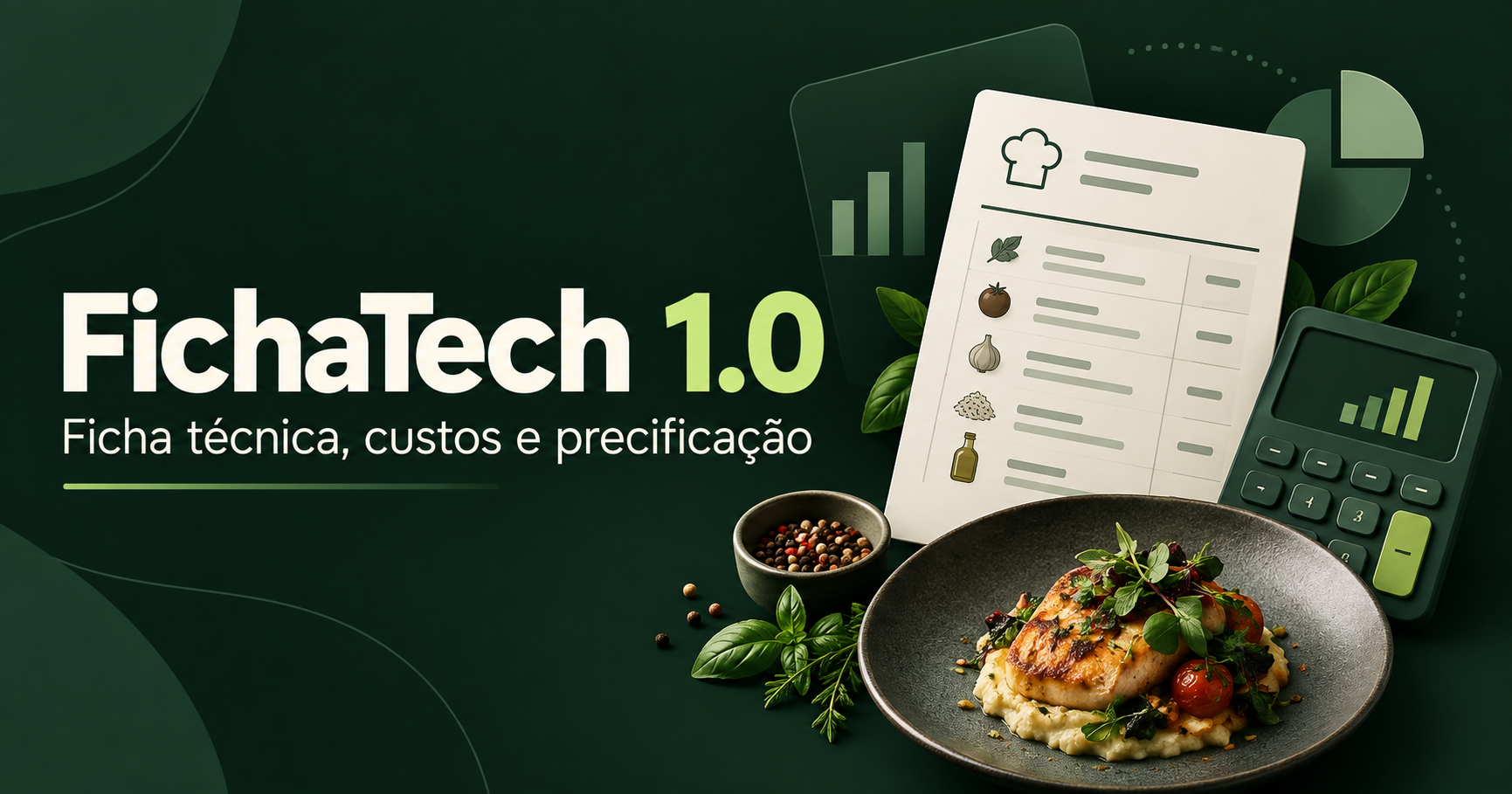 FichaTech 1.0 chegou: ficha técnica, custos e precificação sem depender de planilhas