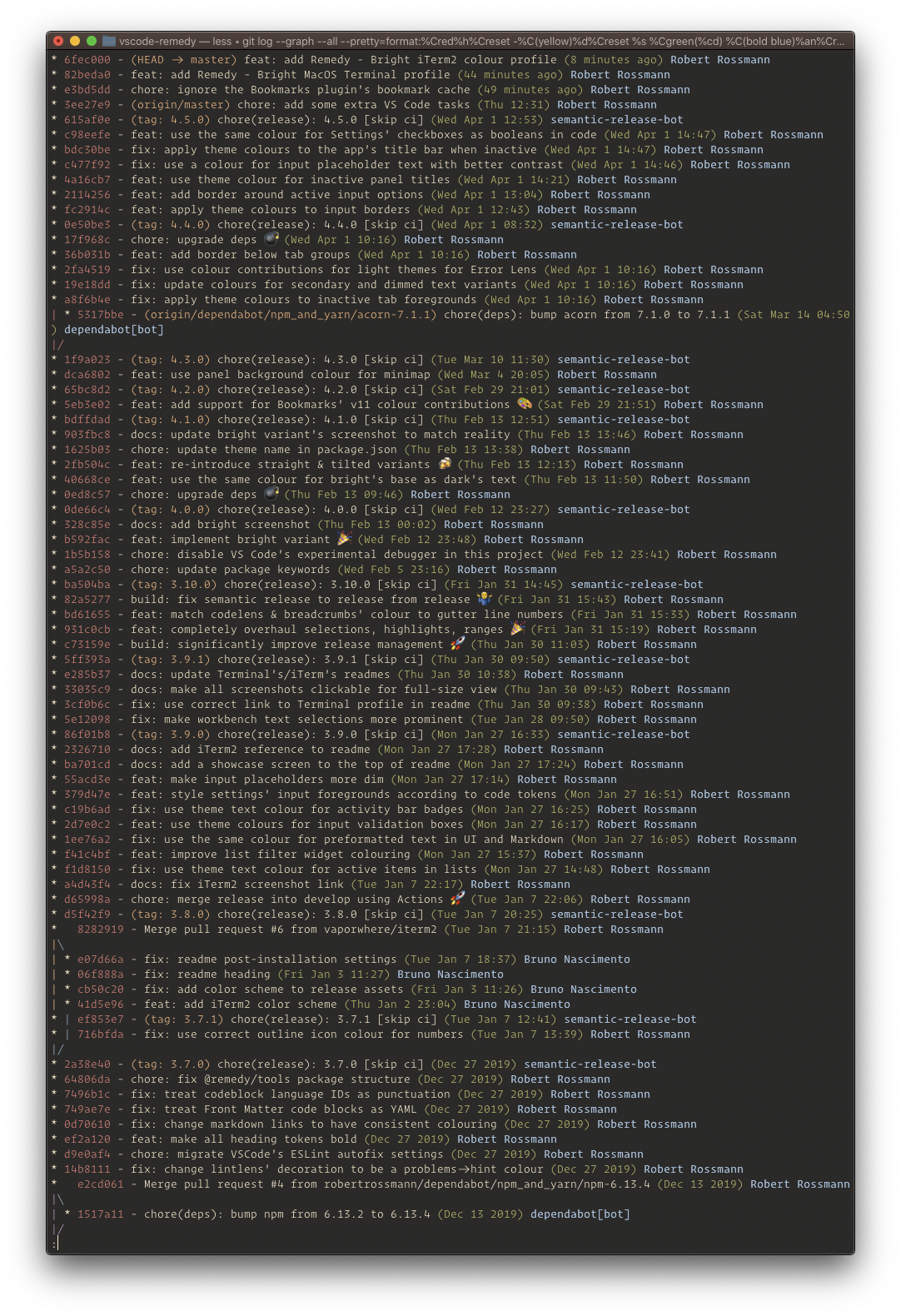 Terminal - Dark: screenshot