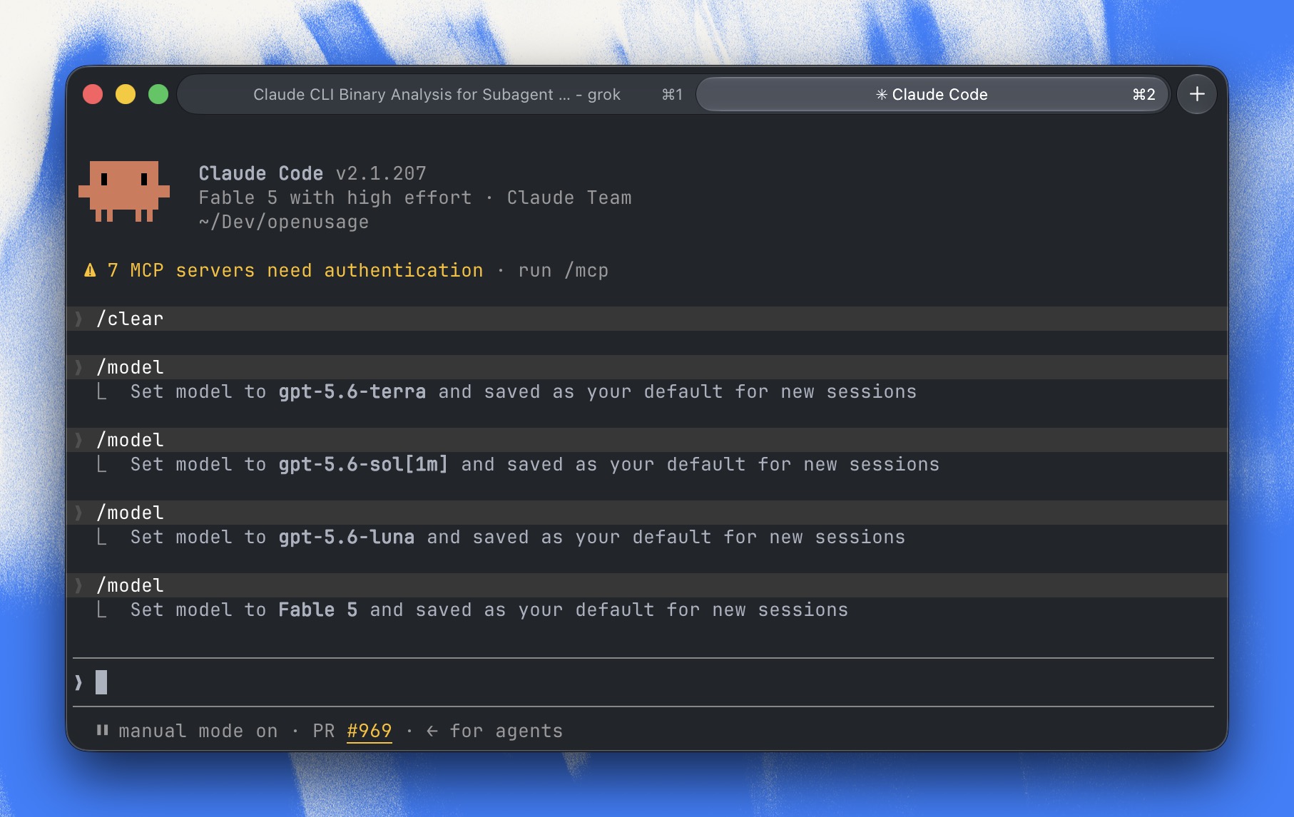Claude Code running GPT models through Situationship