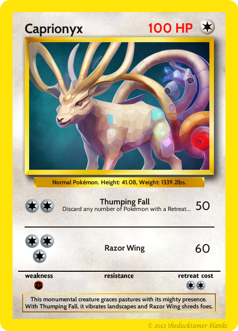[26-09-2023] Today's Pokémon is CAPRIONYX : r/GottaGenerateEmAll