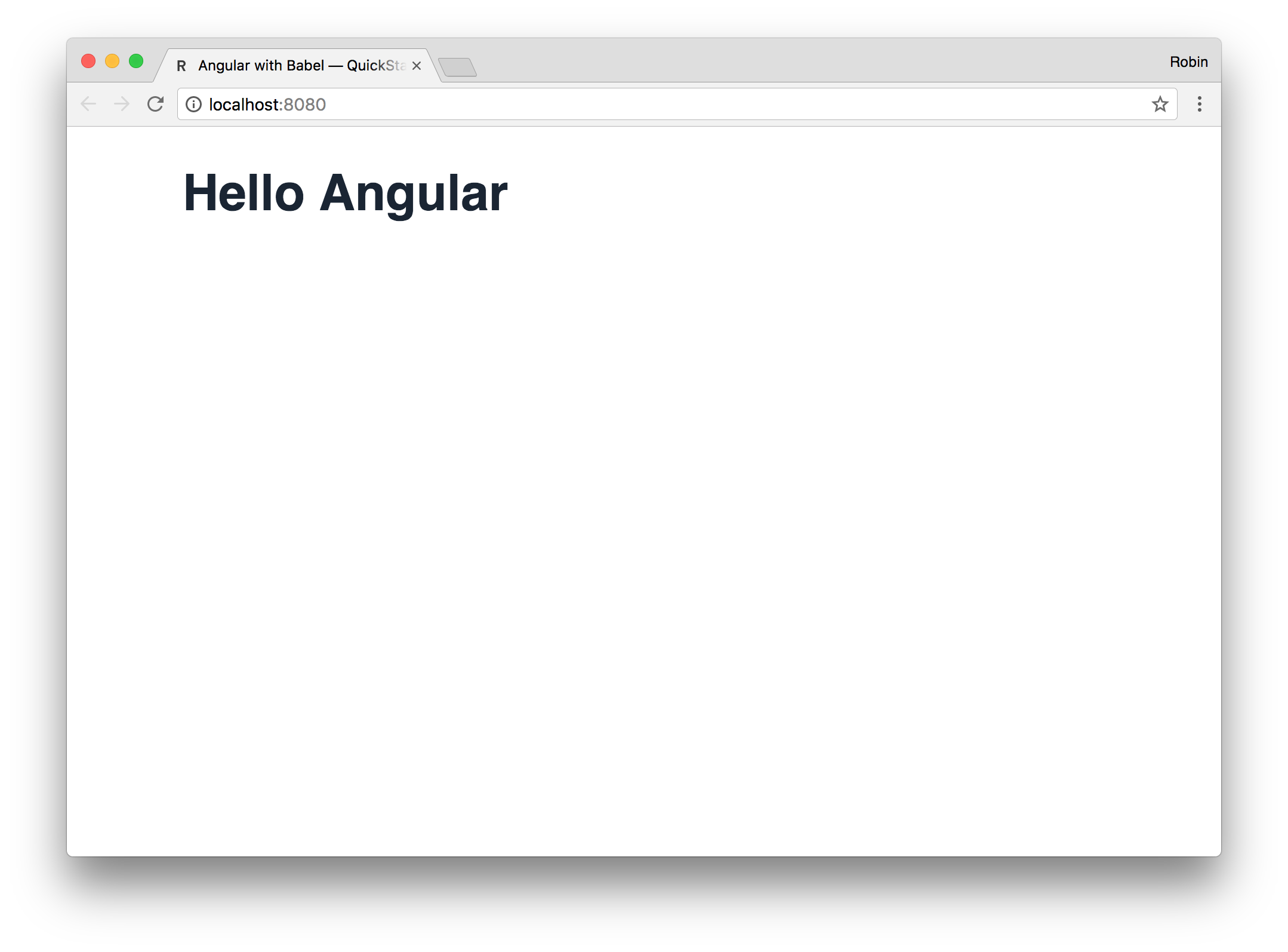 Angular Babel Seed in action