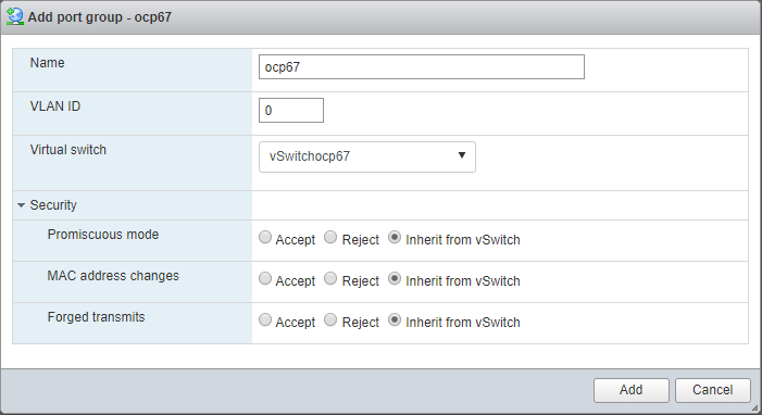 Add ocp67 Network