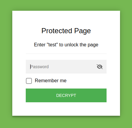 password prompt preview