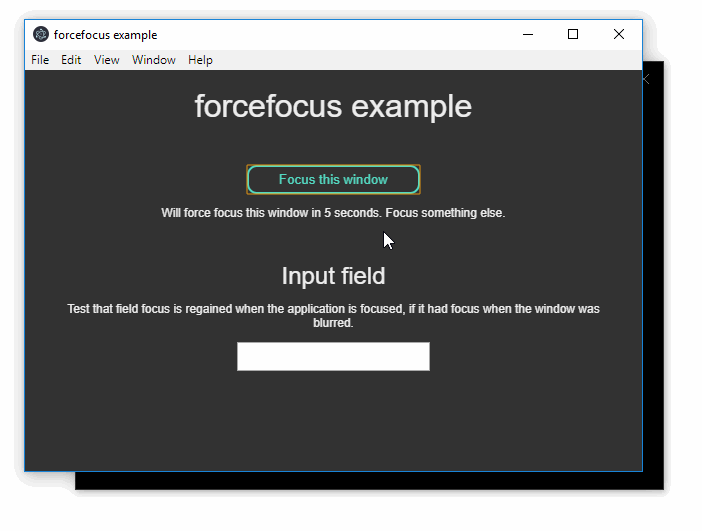 Example application gif