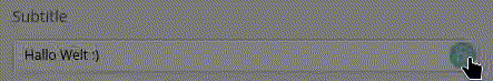 Demonstration of content field translation