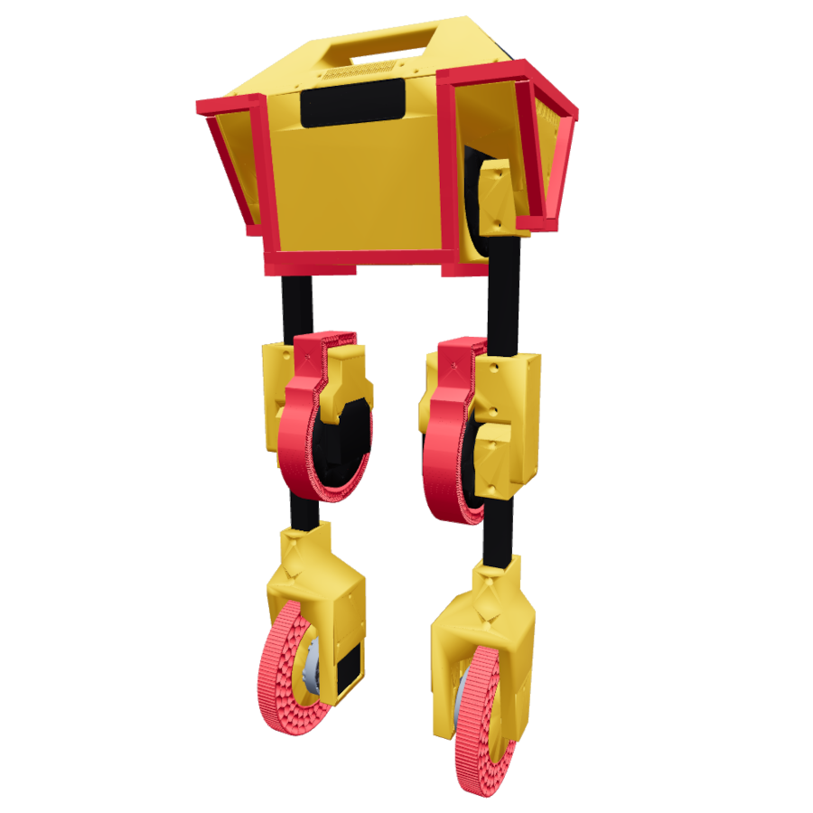 Cookie wheeled biped robot