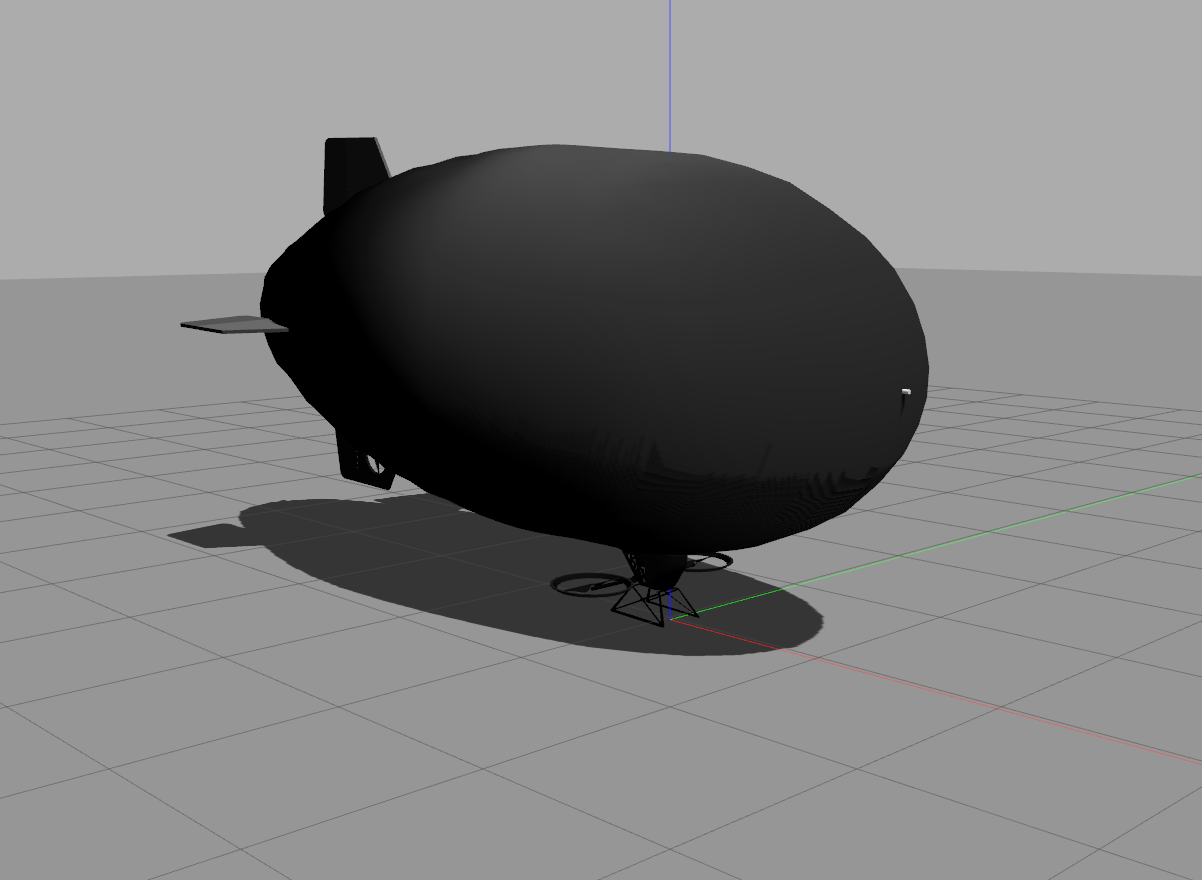 Blimp Description file launch in Gazebo