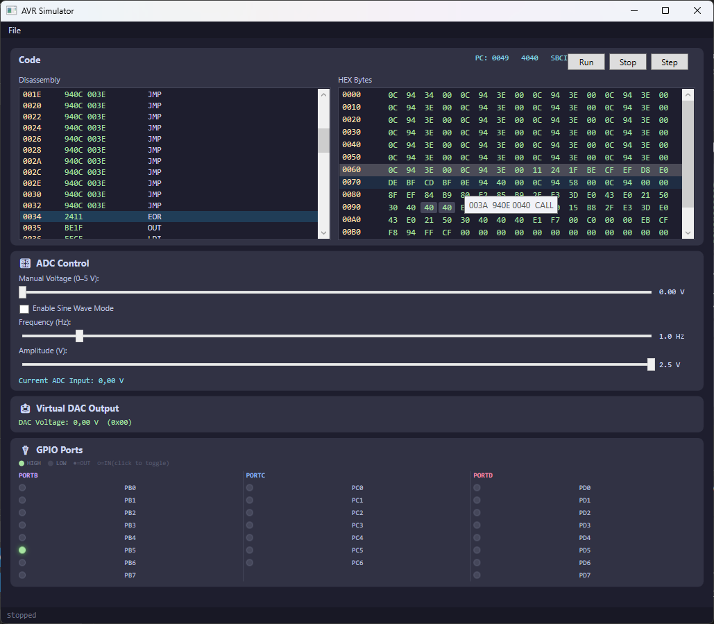 AVR-Simulator
