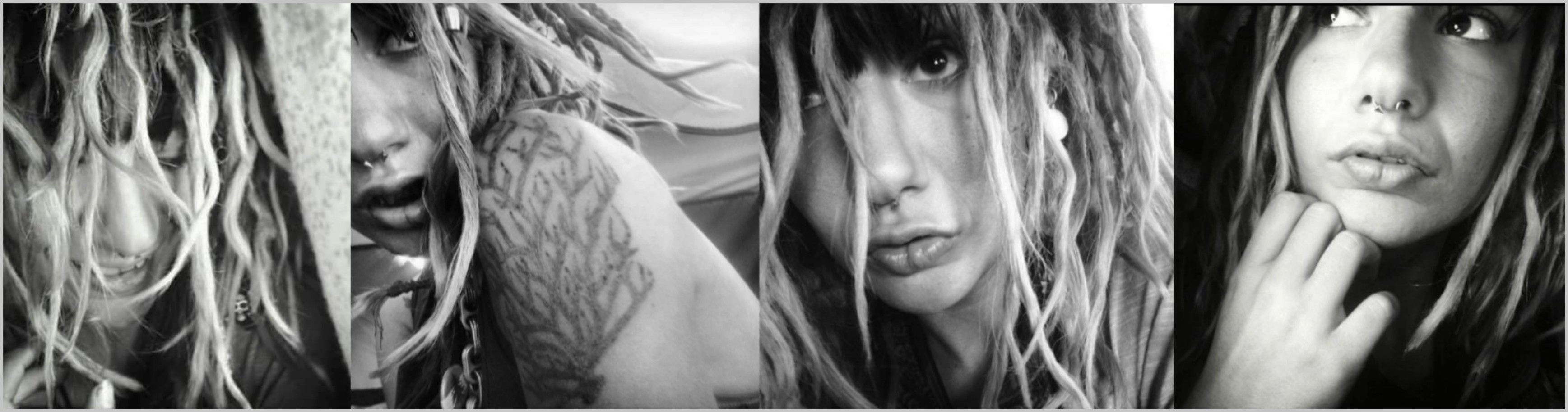 Black & white selfies