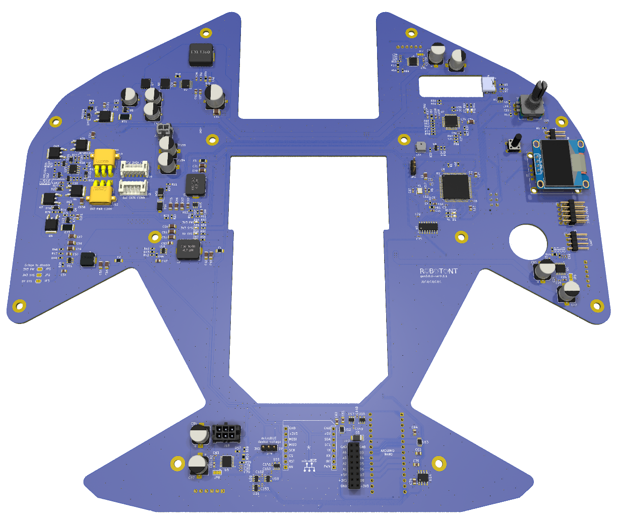 Robotont electronics mainboard, from the project README