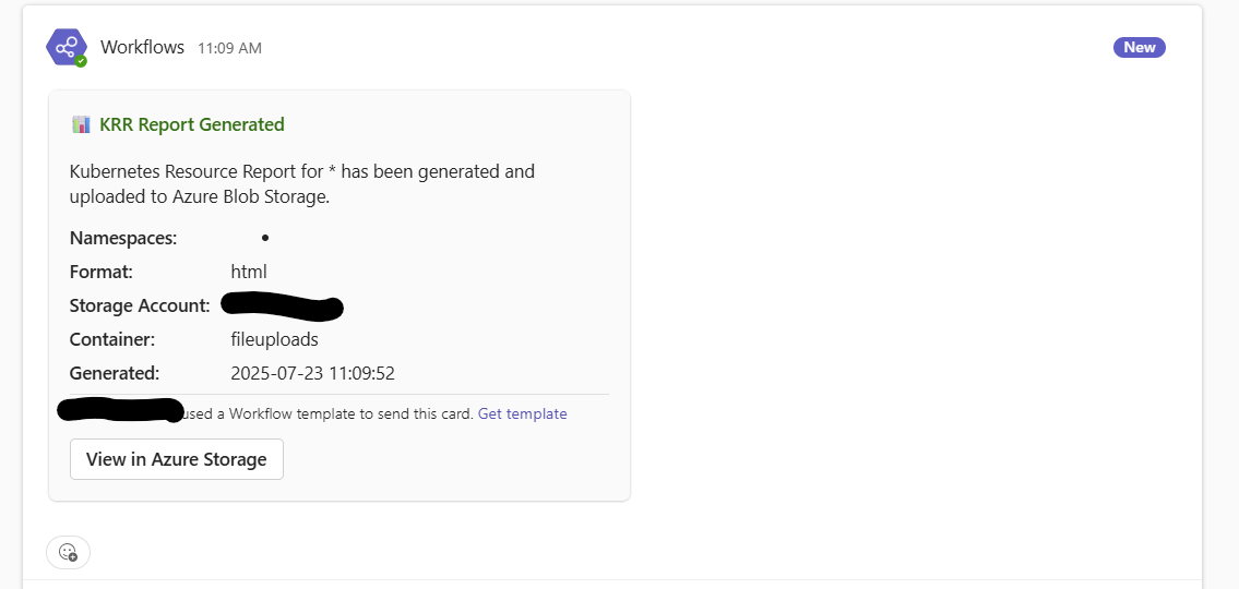 Teams Notification Screenshot