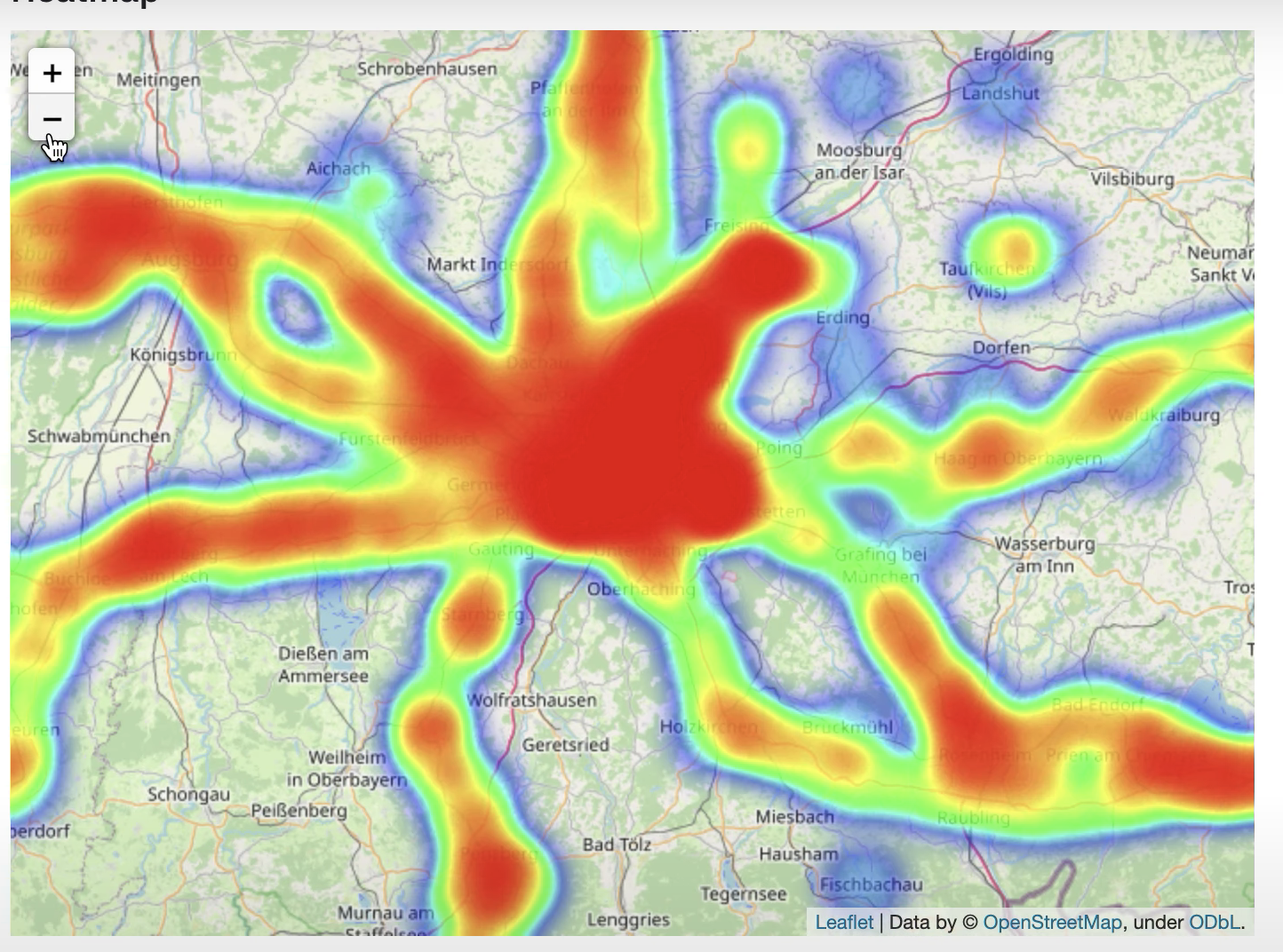 Screenshot of Heatmap