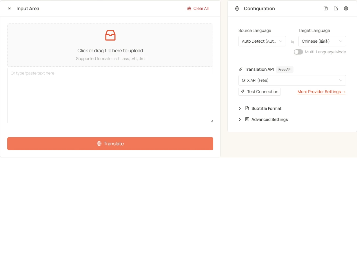 Batch Translation Demo