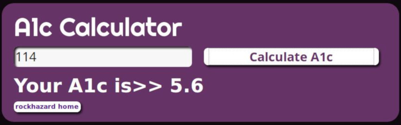 A1c Calculator