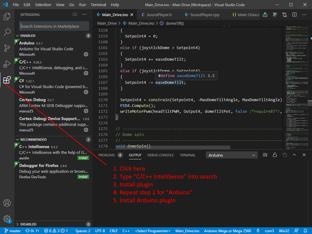 Install Plugins in Visual Studio Code