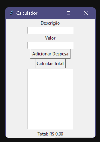 Calculadora de Despesas