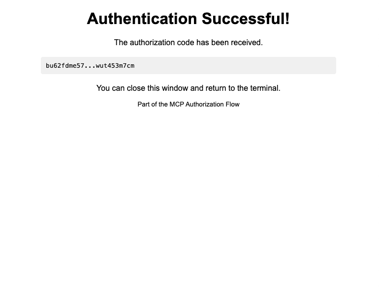 Auth Success