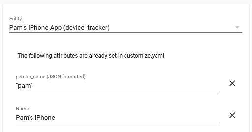 Customizations Example
