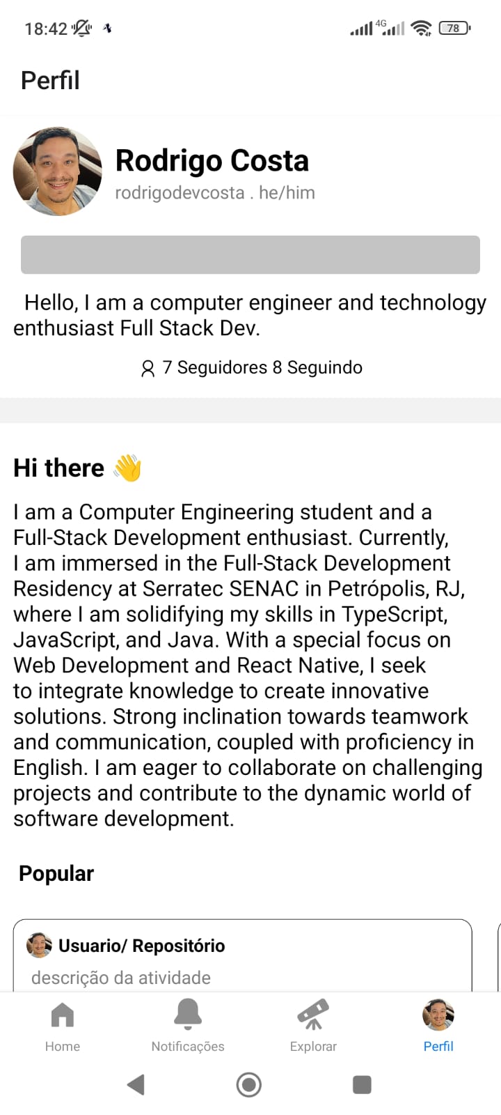 GitHub - rodrigodevcosta/app-github-clone · GitHub