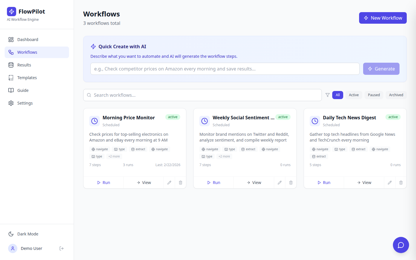 Workflows